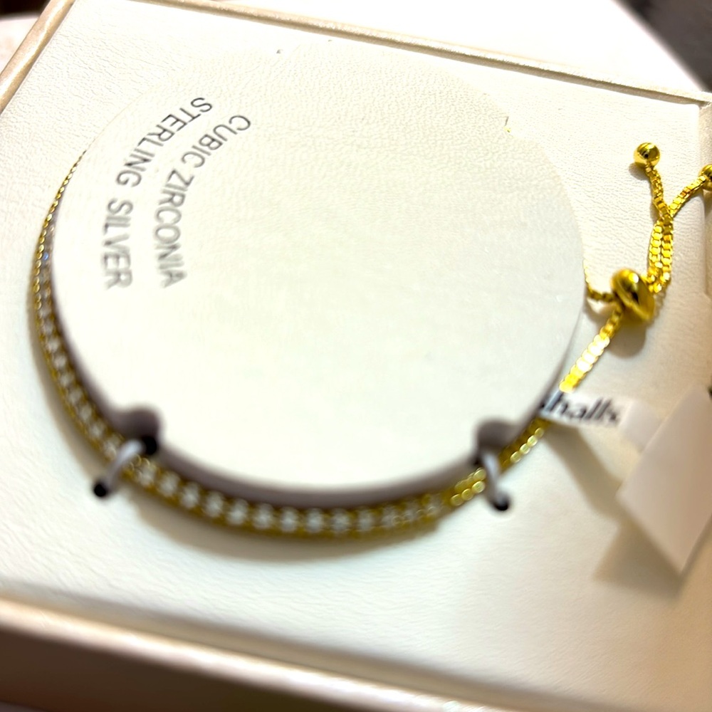 Racheal Zoe! Cubic zirconiaonia! Sterling silvery bracelet - Picture 6 of 9
